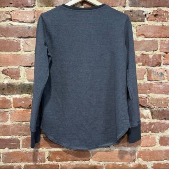 United by Blue EcoKnit Button Front Thermal Color: Mountain Ash Medium - Picture 9 of 9